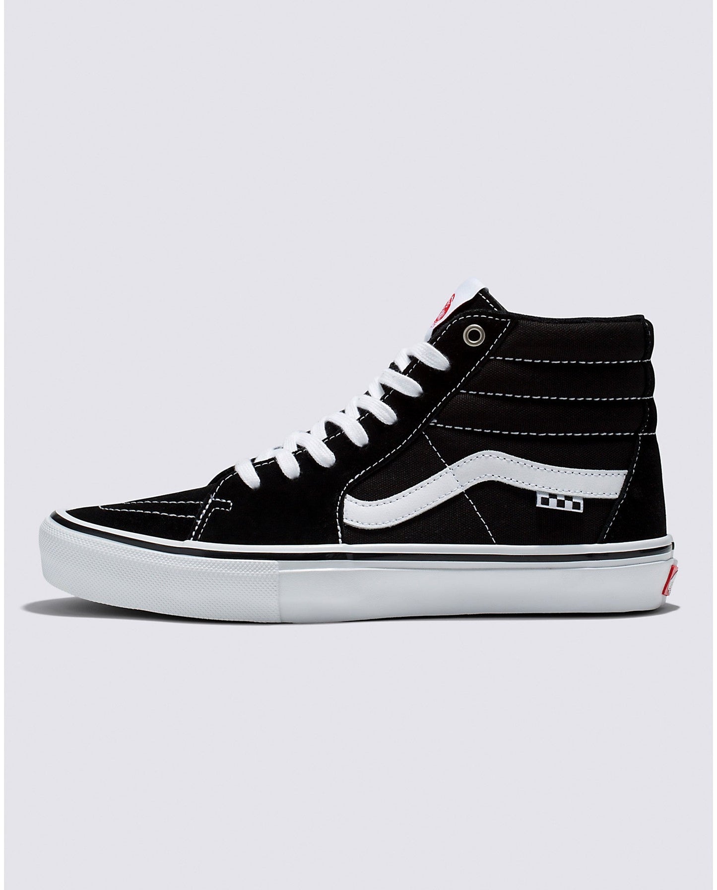 VANS SKATE SK8-HI BLACK AND WHITE SHOE