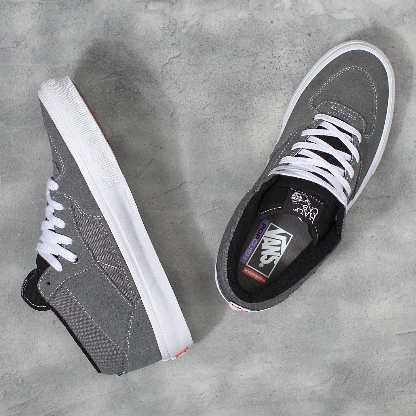 VANS SKATE HALF CAB GREY / WHITE SHOE