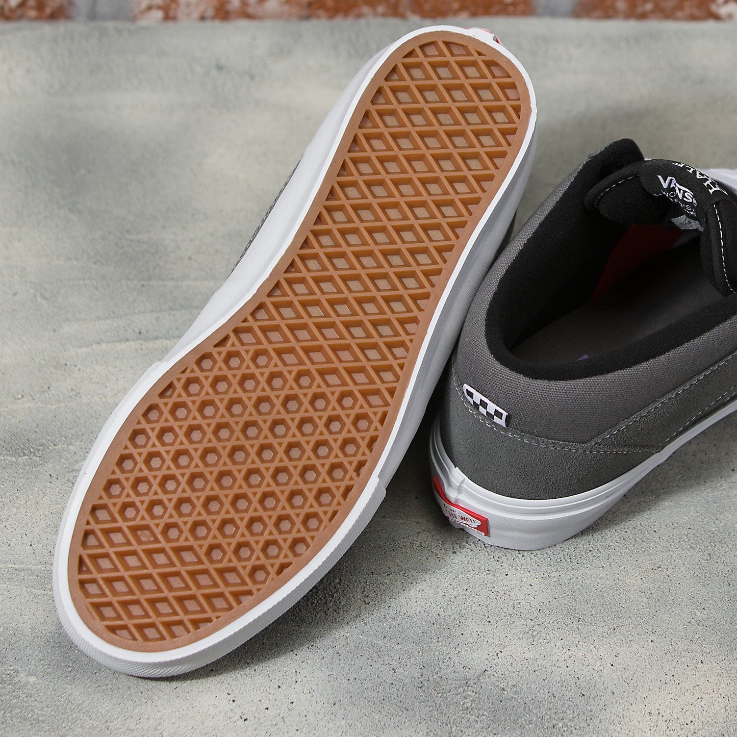 VANS SKATE HALF CAB GREY / WHITE SHOE