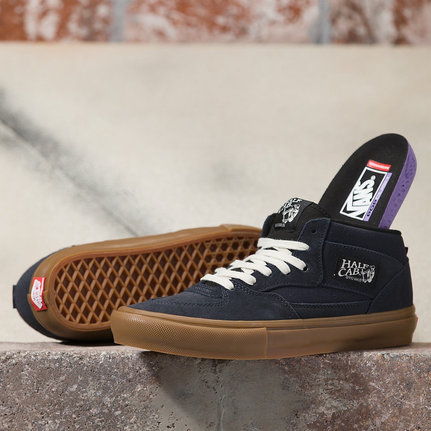 VANS SKATE HALF CAB NAVY / GUM SHOE