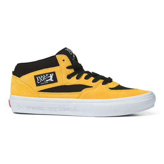 VANS x BRUCE LEE SKATE HALF CAB BLACK AND YELLOW SHOE