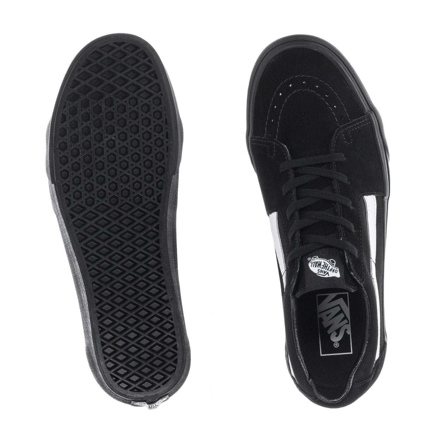 VANS SK8-LOW CONTRAST BLACK WITH WHITE SHOE