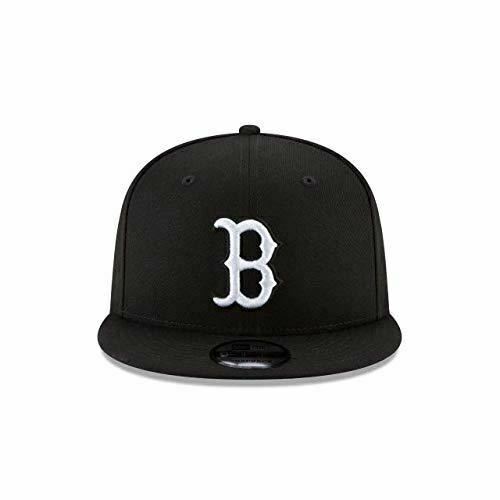 BOSTON RED SOX 9FIFTY NEW ERA BLACK WITH WHITE "B" LOGO SNAPBACK HAT