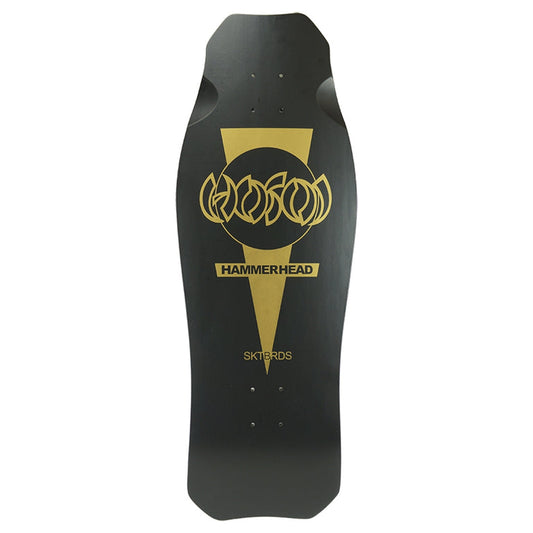 HOSOI OG HAMMERHEAD MATTE BLACK/GOLD DECK - 10.5" x 31"