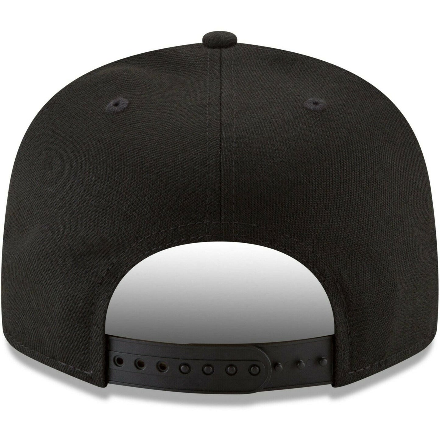 ANAHEIM ANGELS NEW ERA 9FIFTY BLACK WITH WHITE OUTLINE HAT SNAPBACK