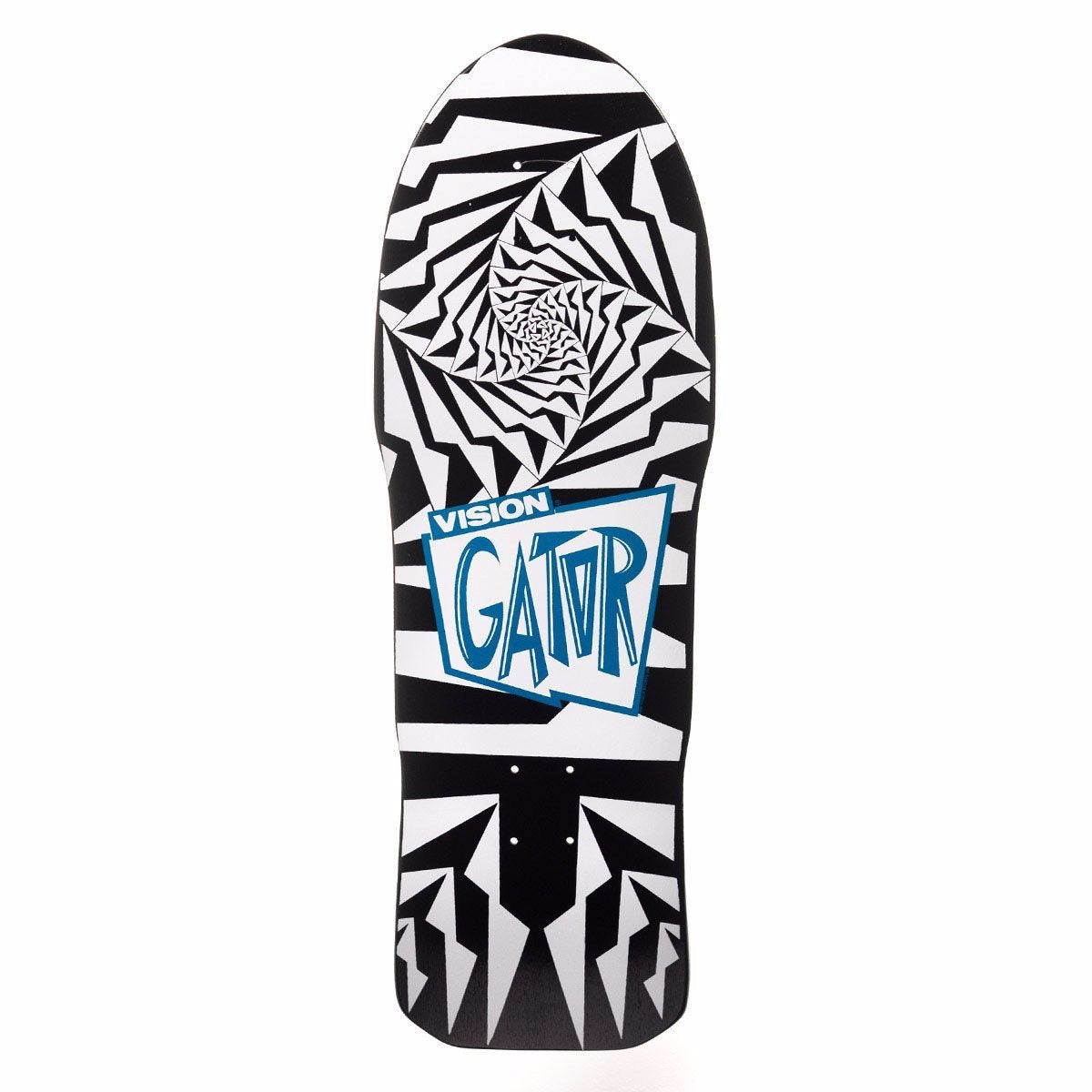 VISION GATOR II BLACK AND WHITE DECK - 10.25"x29.75"