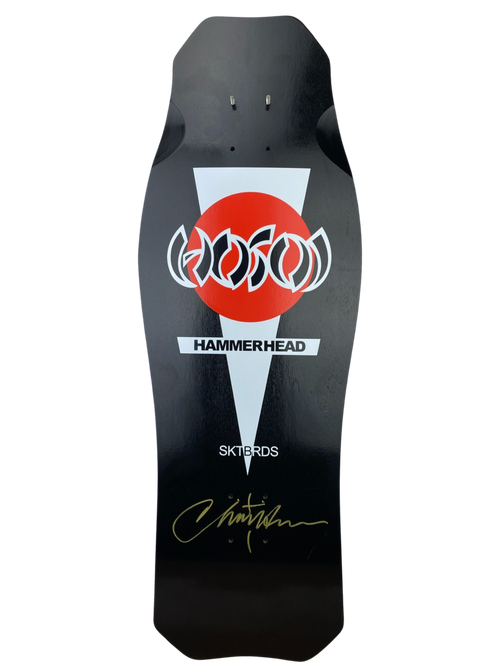 HOSOI OG HAMMERHEAD BLACK ( SIGNED BY HOSOI ) DECK – 10.5" x 31"