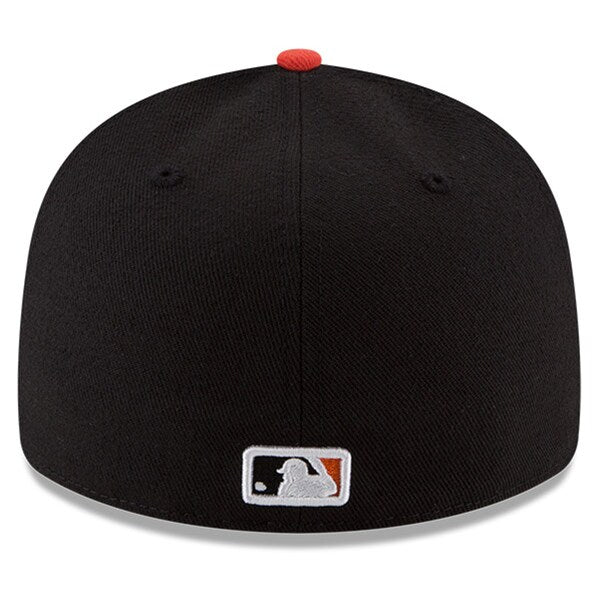 BALTIMORE ORIOLES 59FIFTY NEW ERA WHITE, BLACK AND ORANGE FITTED HAT