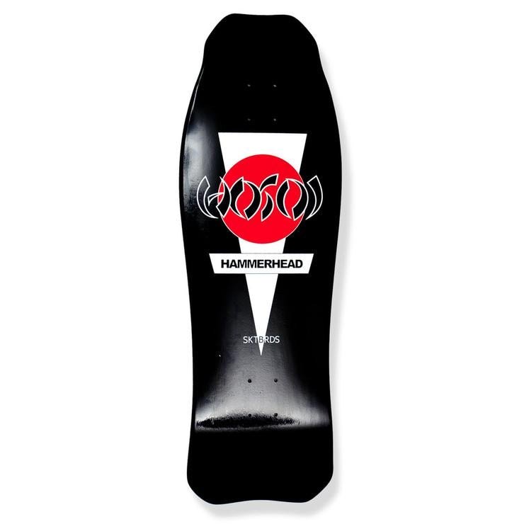 HOSOI HAMMERHEAD DOUBLE KICK BLACK DECK - 10.5"x31"