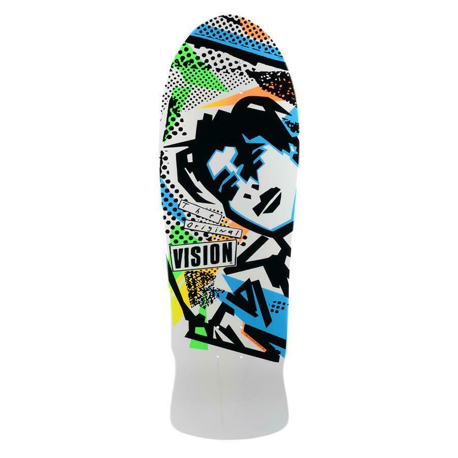 VISION ORIGINAL MARK GONZALES FACES WHITE DIP DECK - 10" x 30"