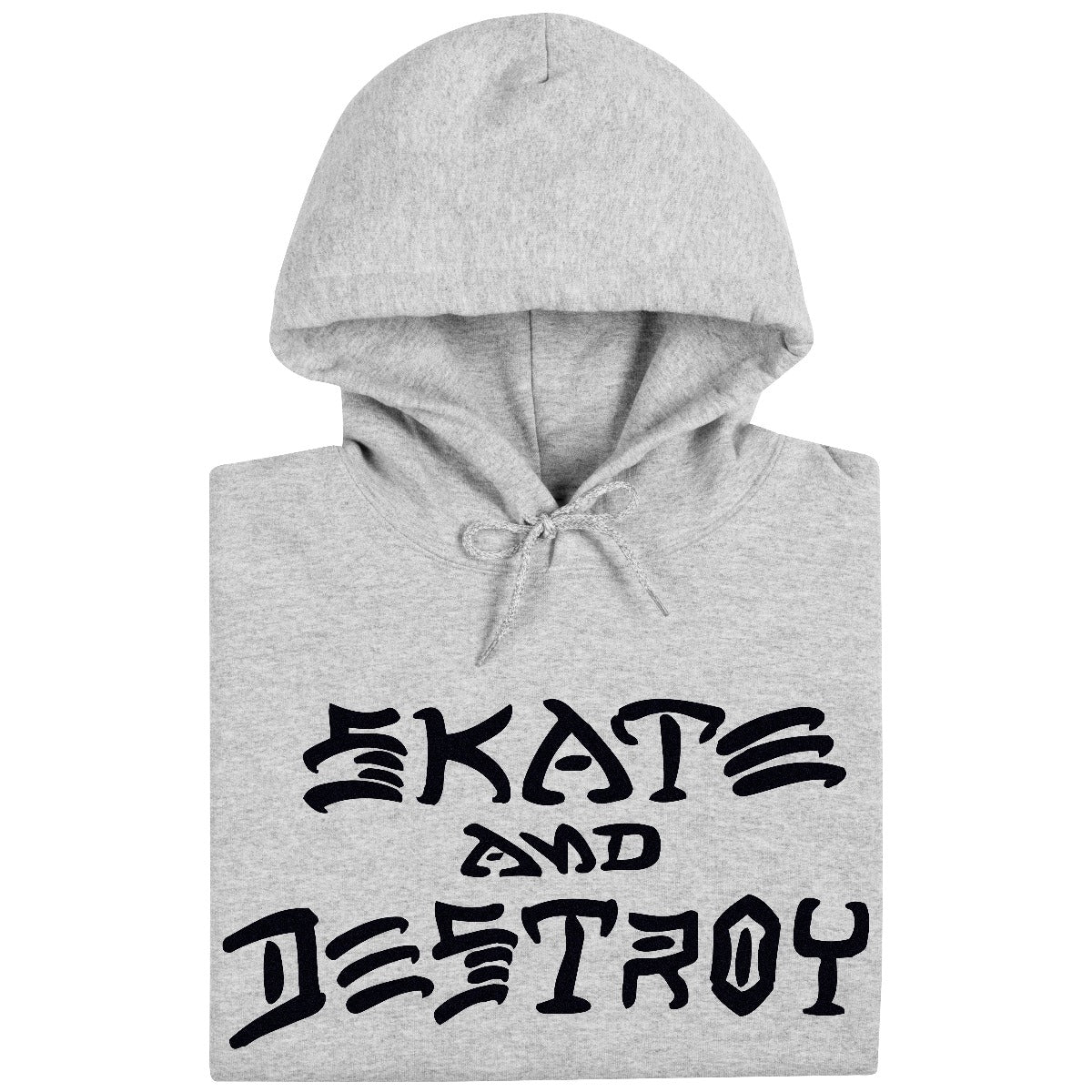 THRASHER SKATE AND DESTROY HOODIE - GREY