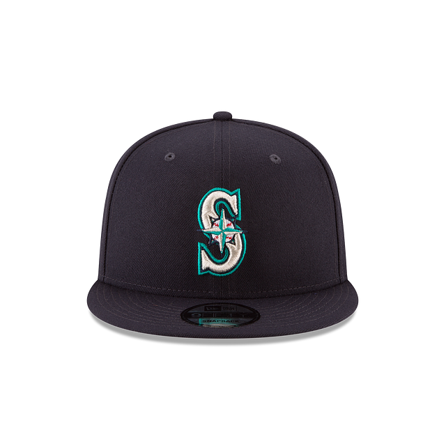 SEATTLE MARINERS 9FIFTY NEW ERA NAVY WITH LOGO TURQ OUTLINE SNAPBACK HAT