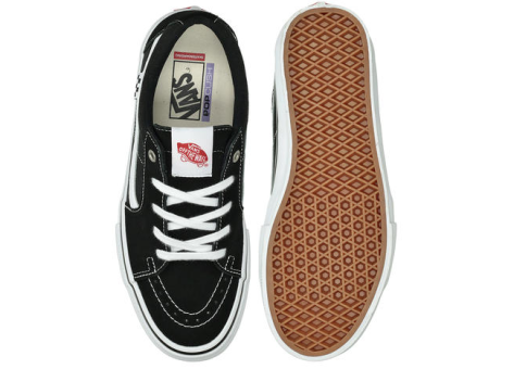 VANS SKATE SK8-LOW BLACK AND WHITE SHOE